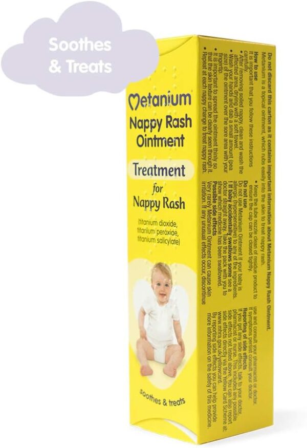 Metanium Nappy Rash Yellow Ointment 30g - Image 2