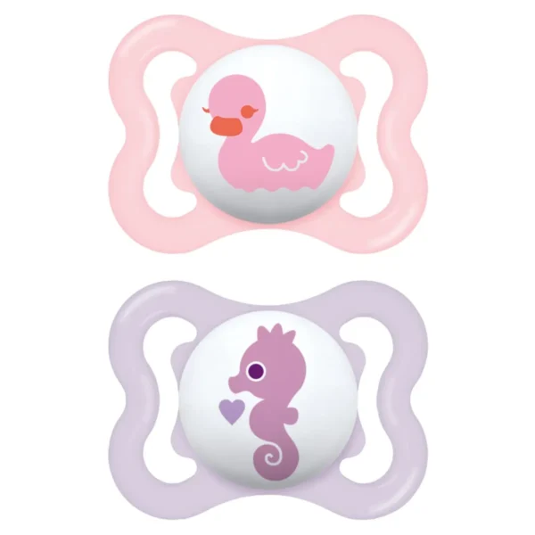 MAM Air Soother 0M+ Pink 2pk