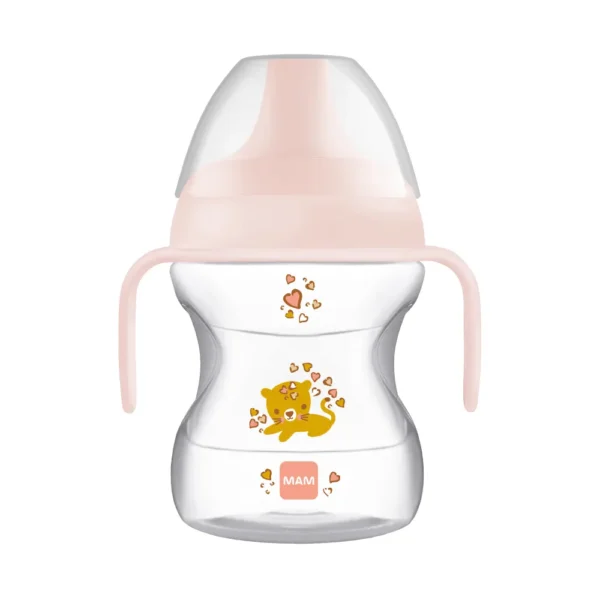MAM Learn to Drink Cup w/handles 190ml Pink
