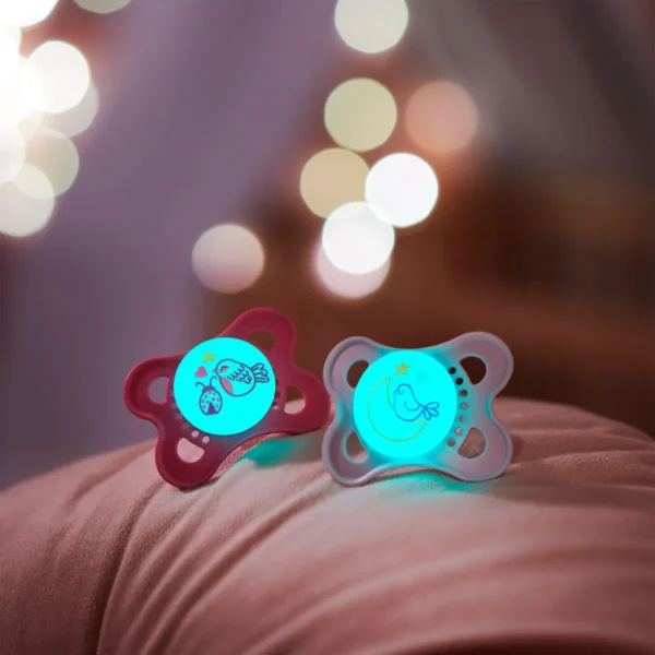 MAM Original Night Soother 2-6M Girl 2pk - Image 3