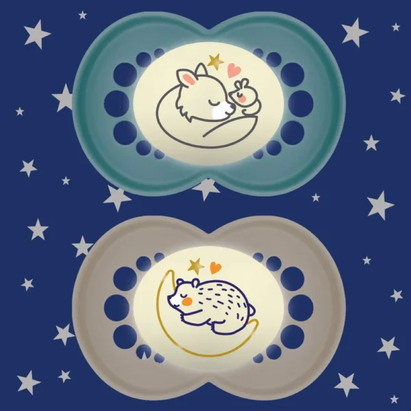 MAM Original Night Soother 6M+ Boy 2pk - Image 2