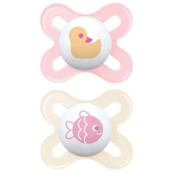 MAM Original Start Soother 0-2M Girl 2pk