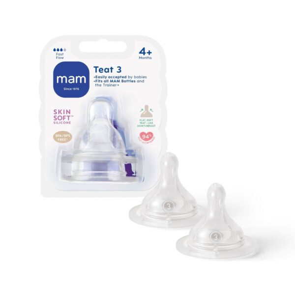 MAM Teat 3 Fast Flow 2pk